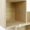 Modular wooden shelves in pine