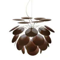 Ceiling chandelier brown plastic petals